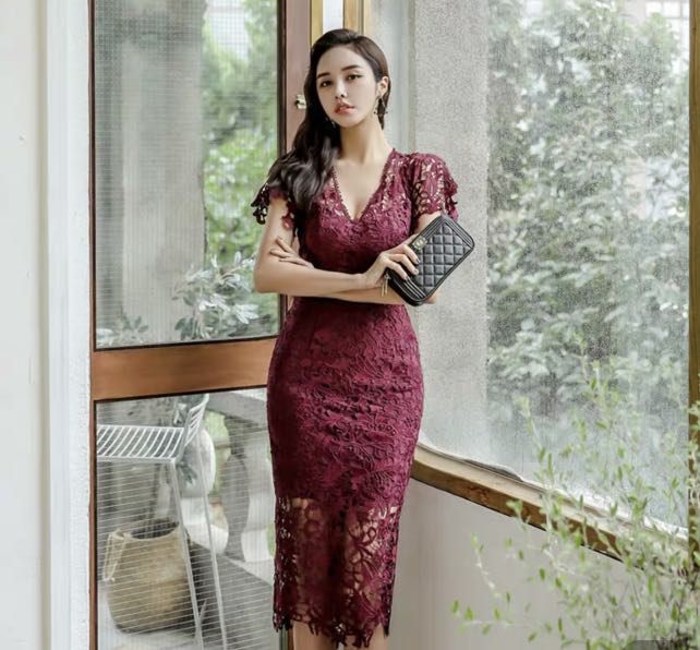 Classy sales lace dress