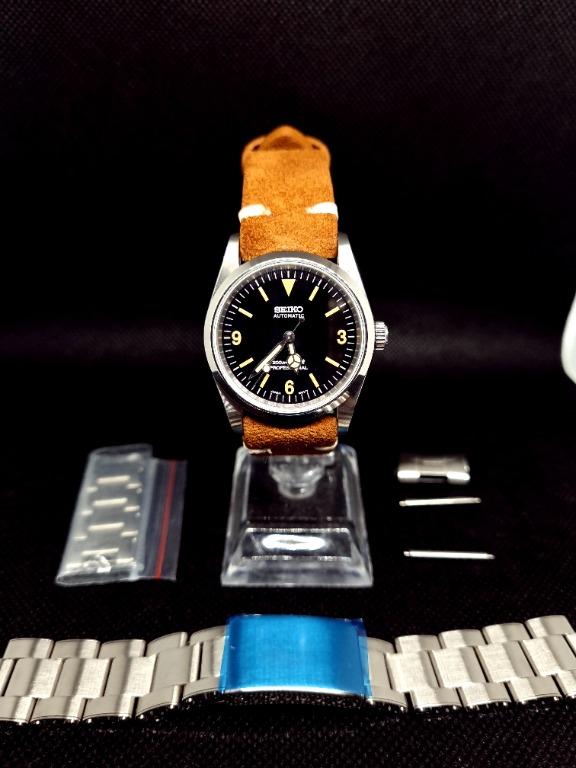 Explorer Mod 1016 homage w/ drilled lugs NH35, Luxury, Watches on Carousell
