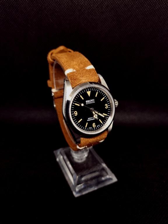 Explorer Mod 1016 homage w/ drilled lugs NH35, Luxury, Watches on Carousell