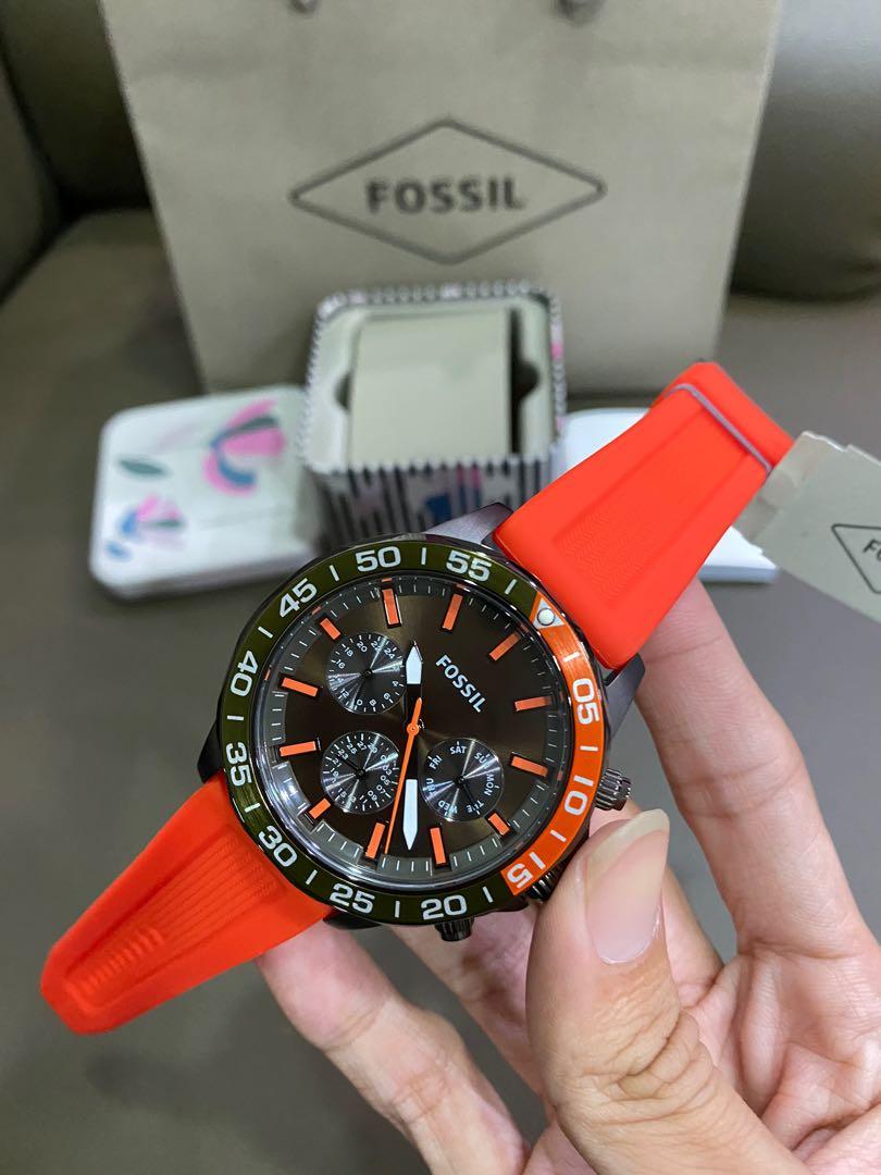 Fossil watch orange store