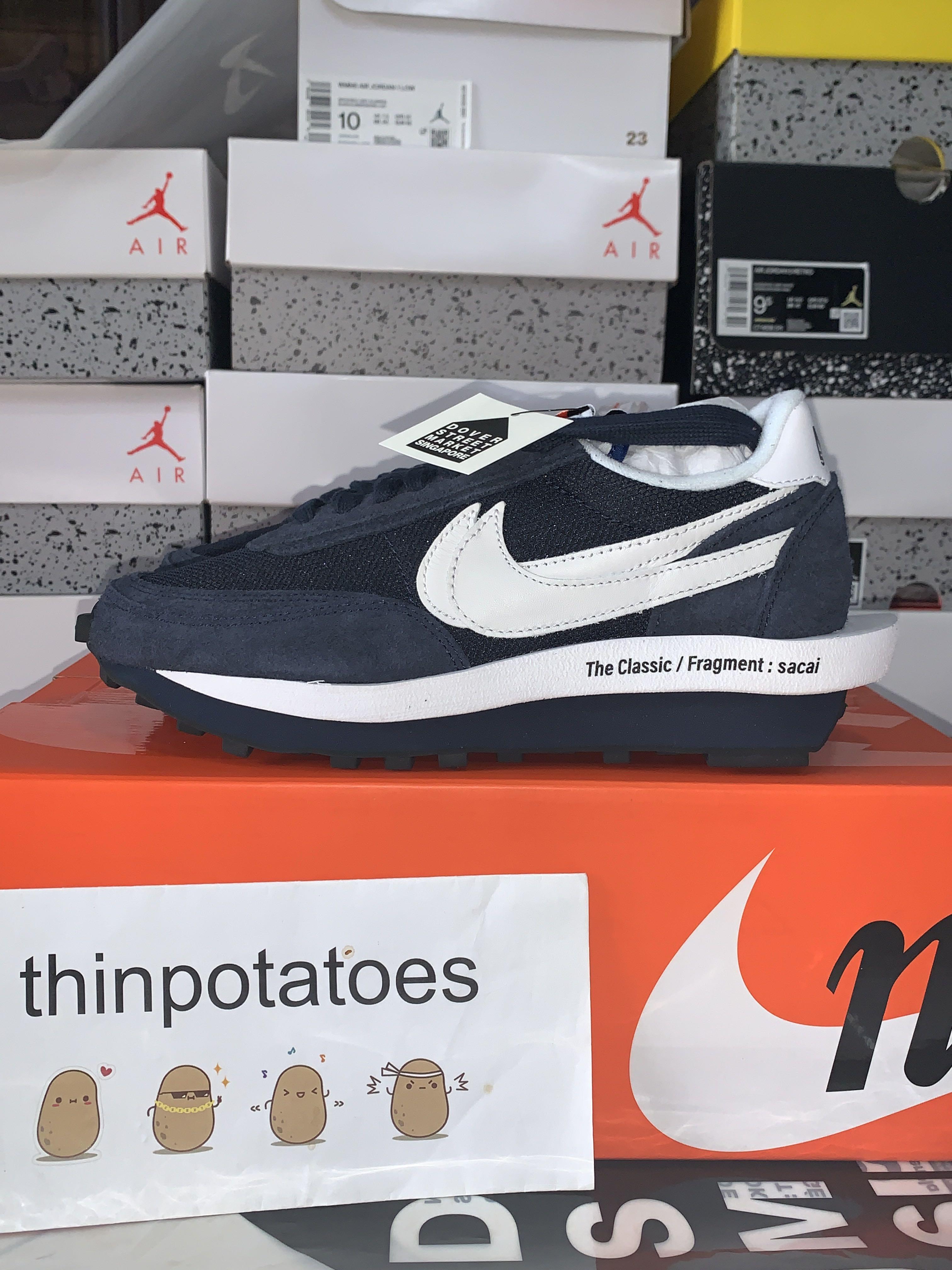 FULL SIZES Nike x Sacai x Fragment LDWaffle Blue Void Blackened