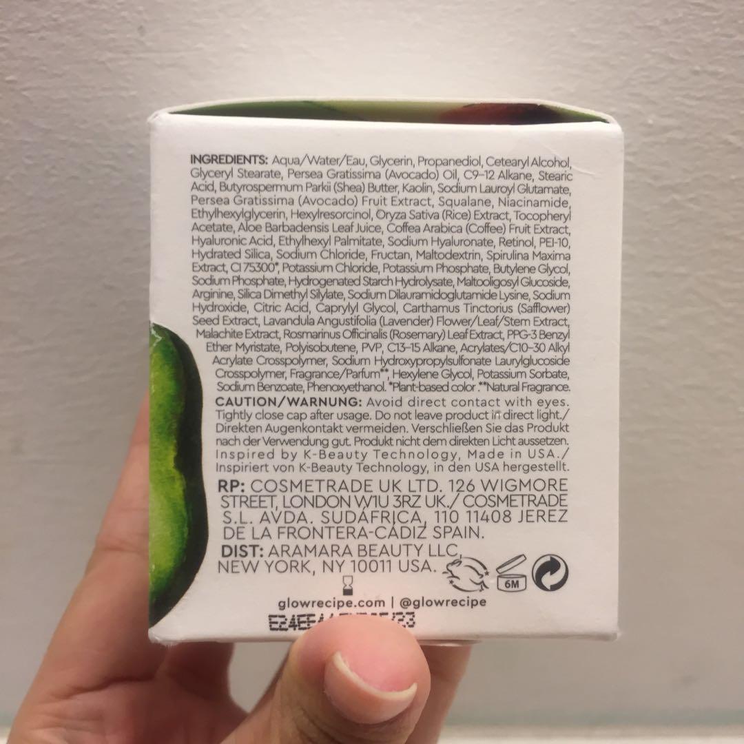 Glow Recipe Avocado Melt Retinol Eye Sleeping Mask, Beauty & Personal