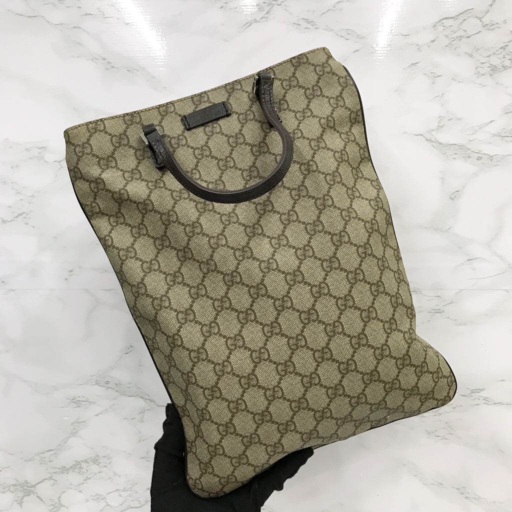 GUCCI GG 117551 FLAT TOTE BAG 217014995 &, Luxury, Bags & Wallets on ...