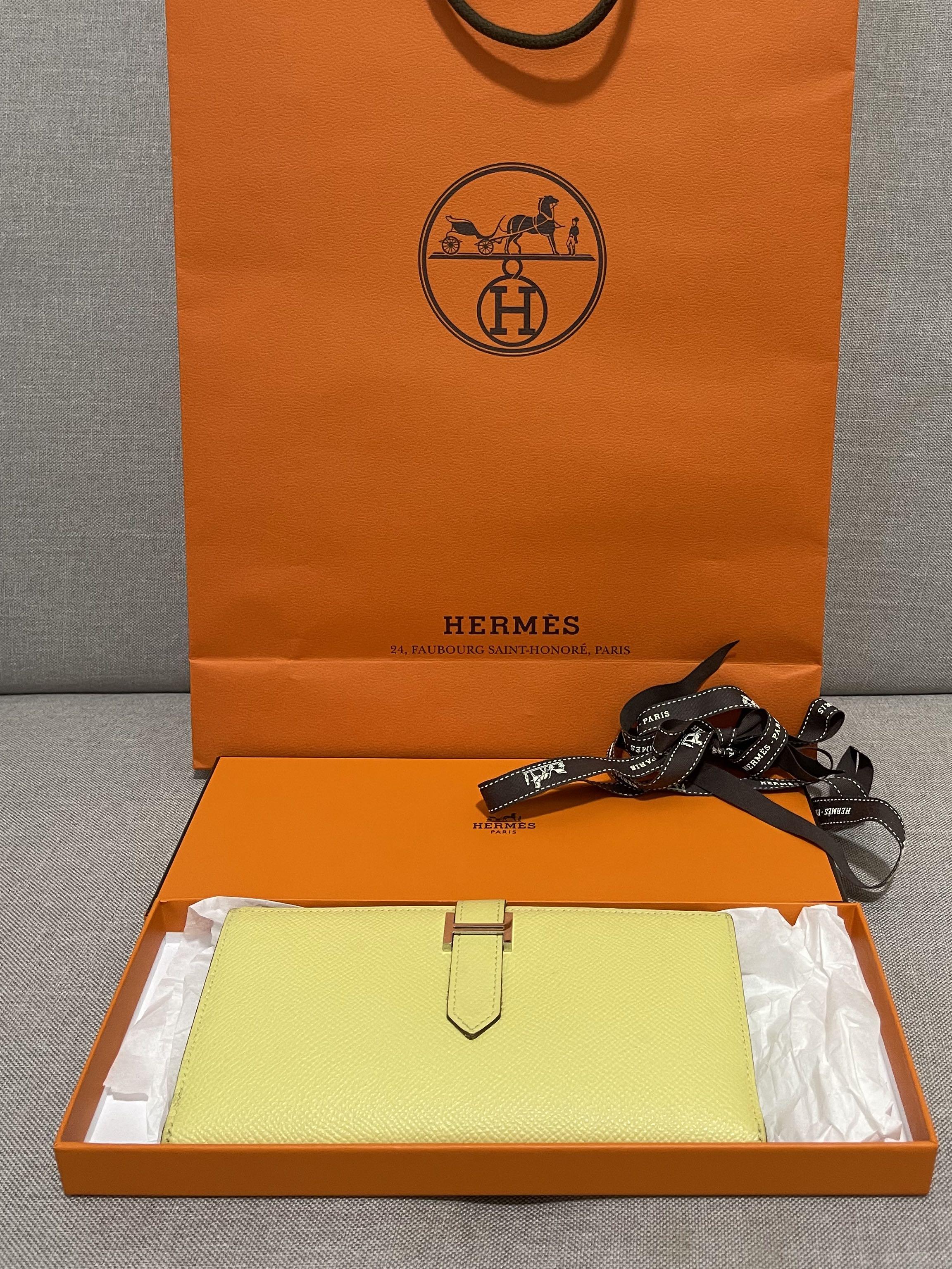 Hermes Bearn Card Holder Etoupe / CC18 Epsom Card Holder Ghw – Italy Station