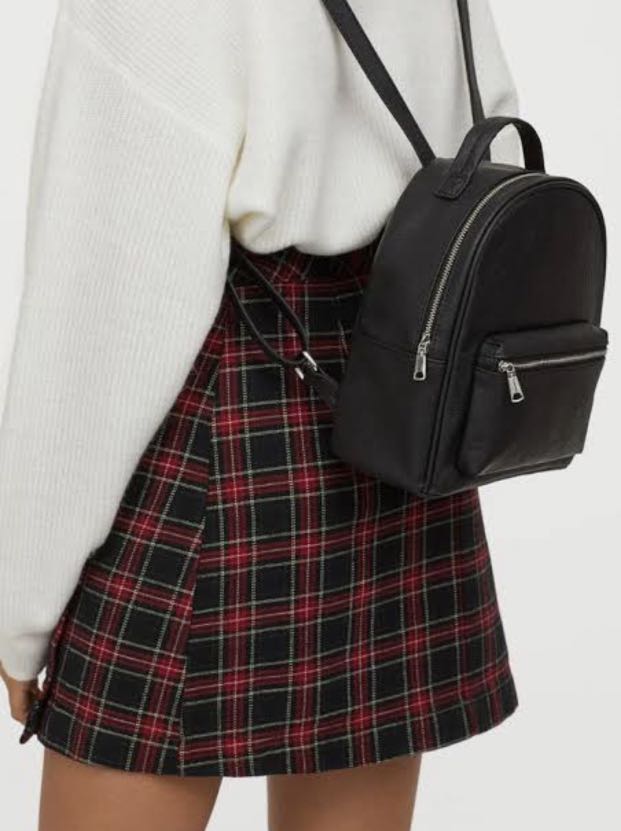 H M Mini Backpack Original Korean Style not Zara Pull and Bear Marks and Spencer Cotton On Fesyen Wanita Tas Dompet di Carousell