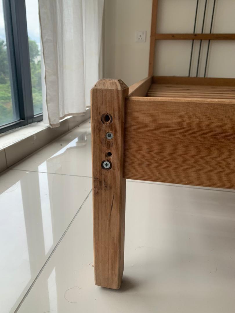 IKEA Double Bed Frame DALSELV, Furniture & Home Living, Furniture, Bed