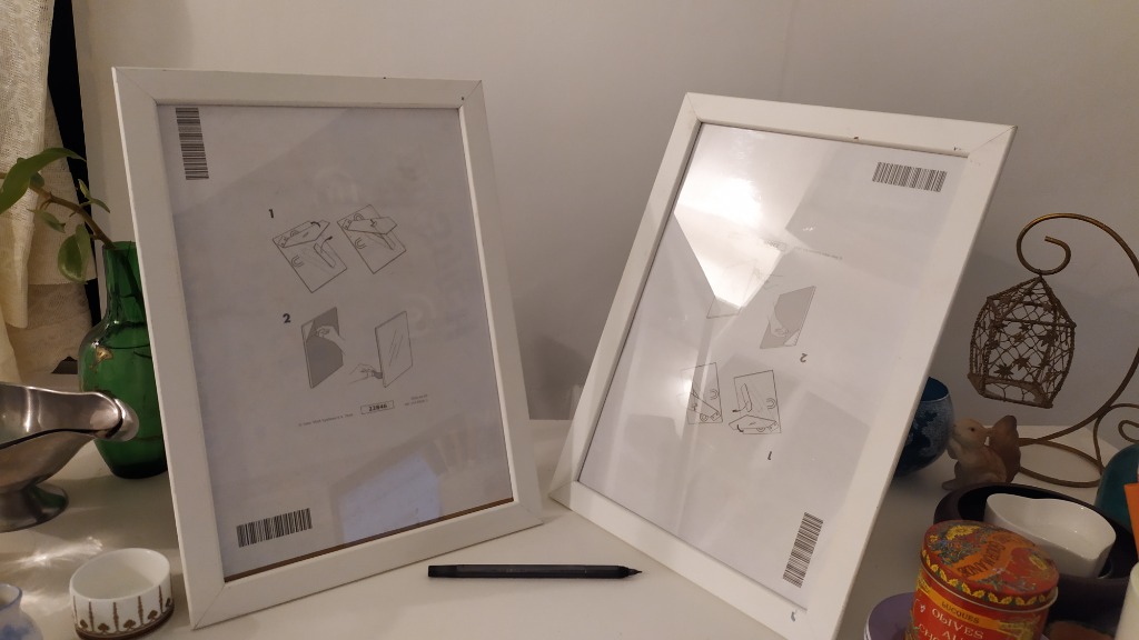 IKEA white picture frame wood 13" , Furniture & Home Living, Home Decor