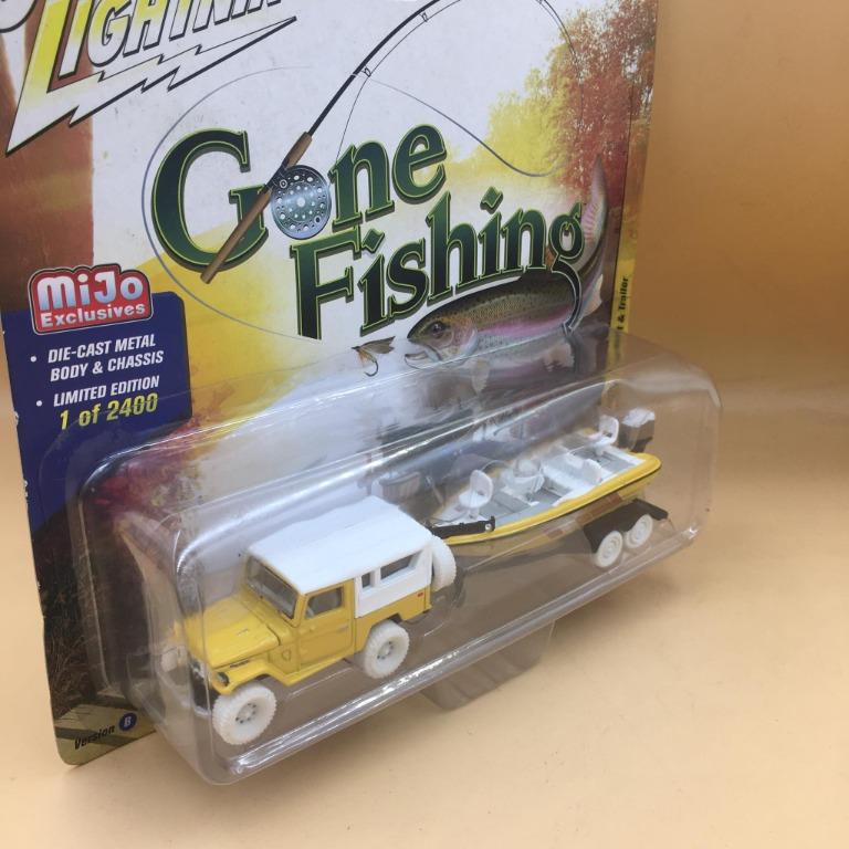 Johnny Lightning 1/64 Scale Gone Fishing 1980 Toyota Land Cruiser with Boat &  Trailer Die-cast Car, Hobbies & Toys, Toys & Games on Carousell