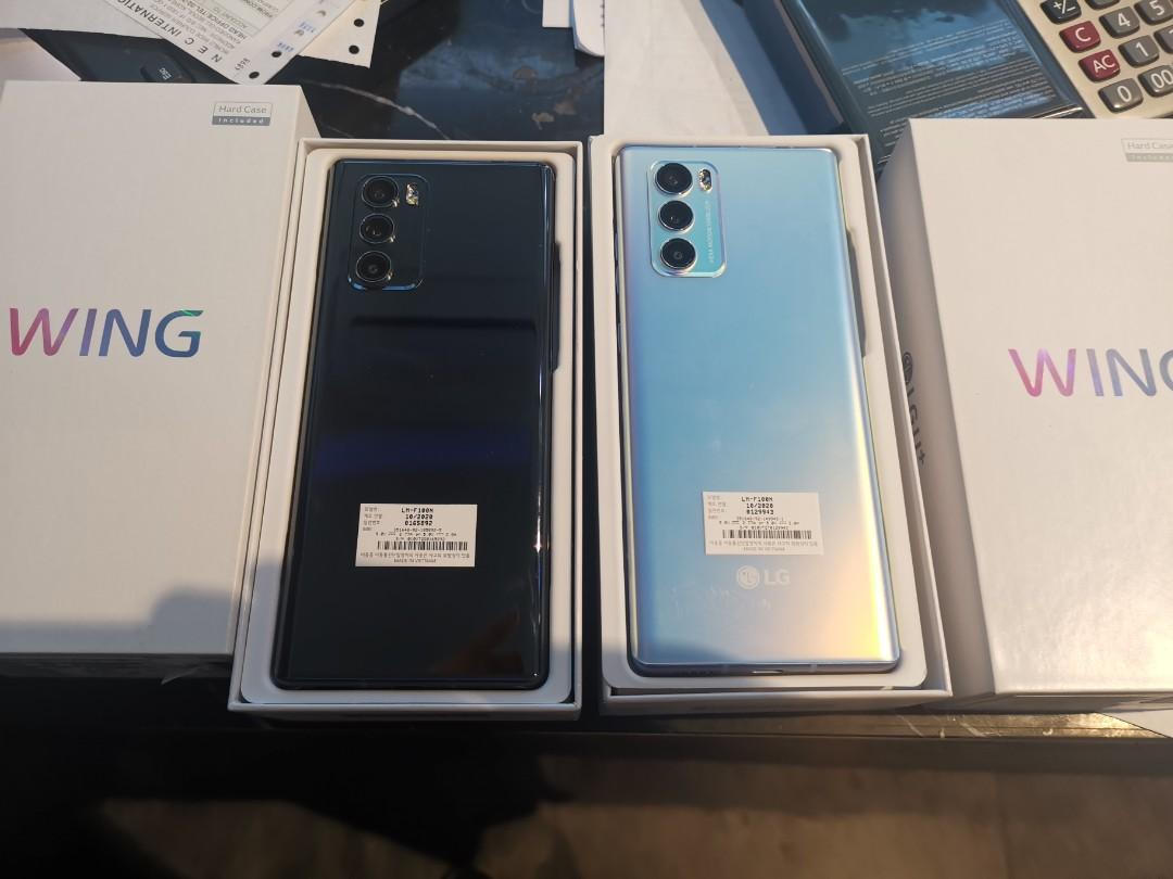 LG WING 韓国モデル 128ｇｂ ブラック 変態スマホ - スマートフォン本体
