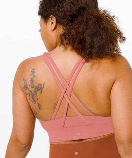 Lululemon energy long line bra (size 4, brier rose)