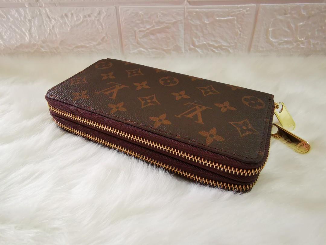 LV authentic overrun double zipper wallet, Women's Fashion, Bags & Wallets,  Wallets & Card holders on Carousell