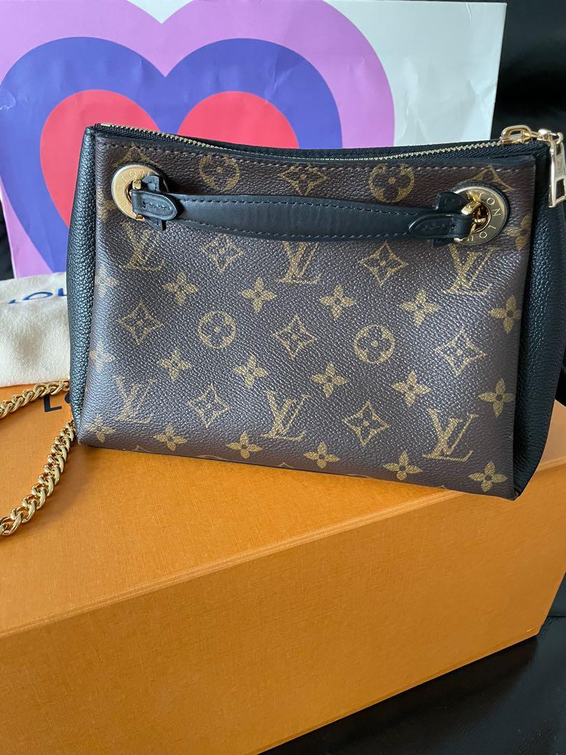 Louis Vuitton Surene BB Shoulder Bag Monogram Brown Black Noir