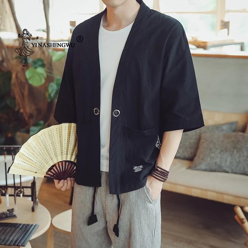 Mens kimono jacket hot sale