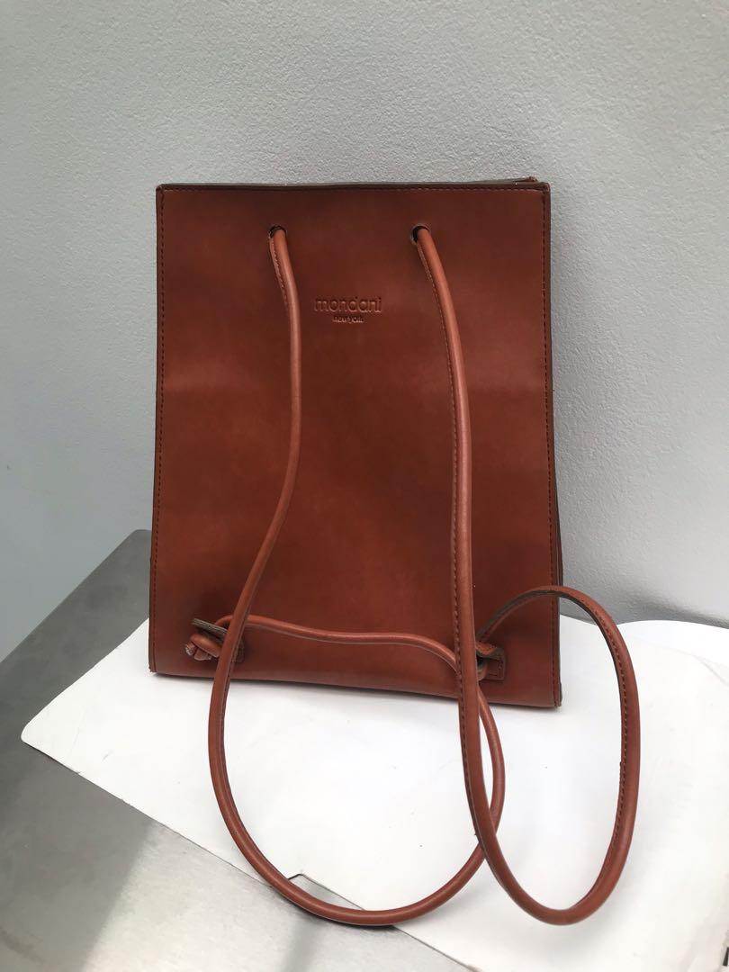 MONDANI NEW YORK VINTAGE BROWN LEATHER BAG Luxury Bags Wallets