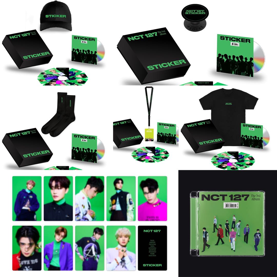 NCT 127 The 3rd Album 'Sticker' Deluxe Box & Jewel Case ...