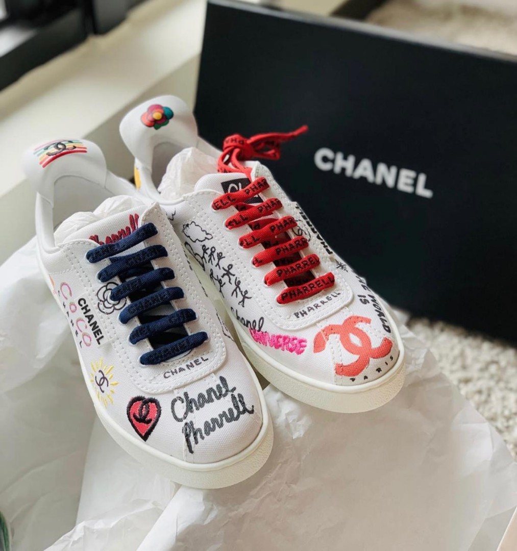 New Chanel x Pharrell Sneakers size 45 Serba Serbi Others di Carousell