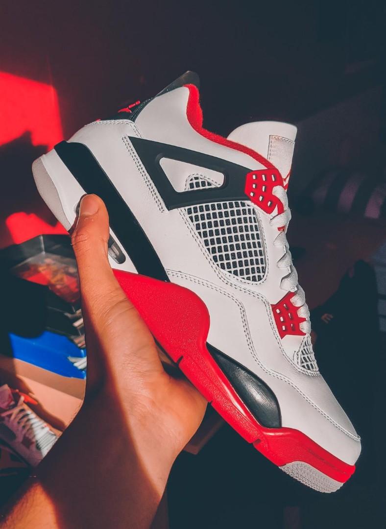 On Feet New Fire Red 4s Jordan Fire Red 2021 On Feet Jordan Retro