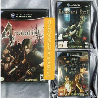 Nintendo Gamecube Resident Evil Series US Complete