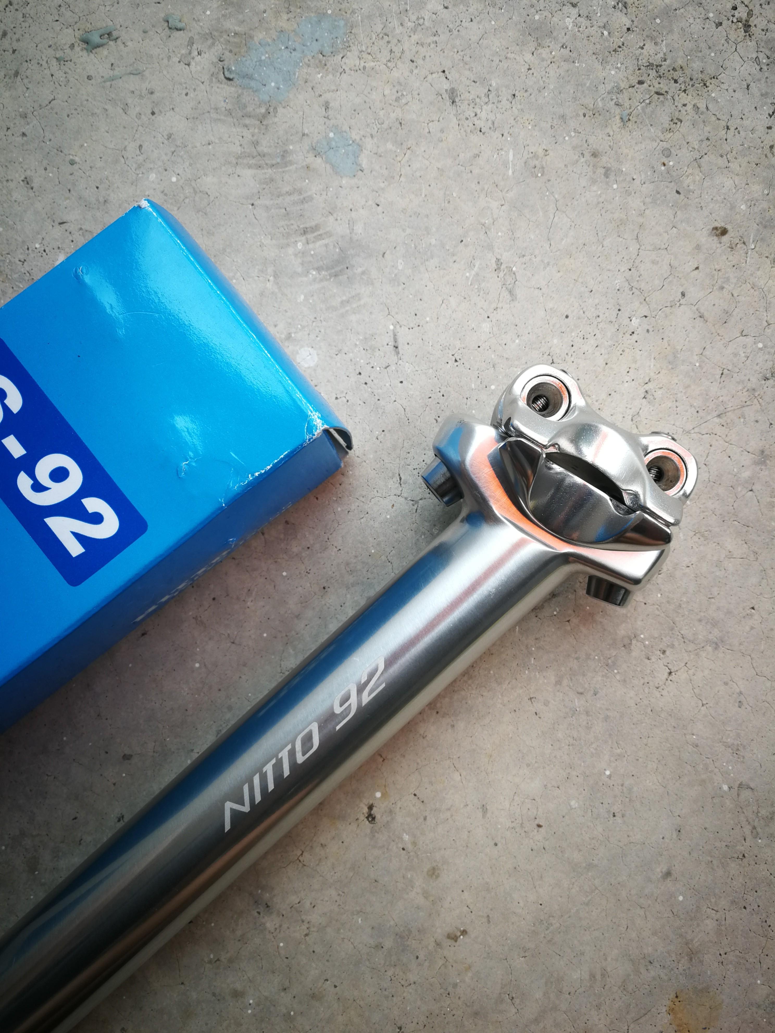 NITTO ニットー シートポスト S-92 300mm Φ27.2 シルバー NITTO S-92