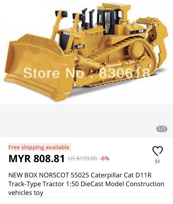 Caterpillar diecast models norscot discount