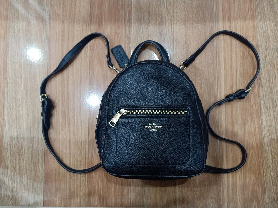 Coach small black backpack sale
