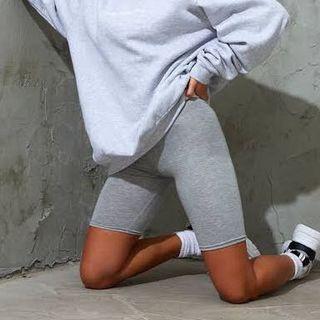 Plt biker shorts in grey