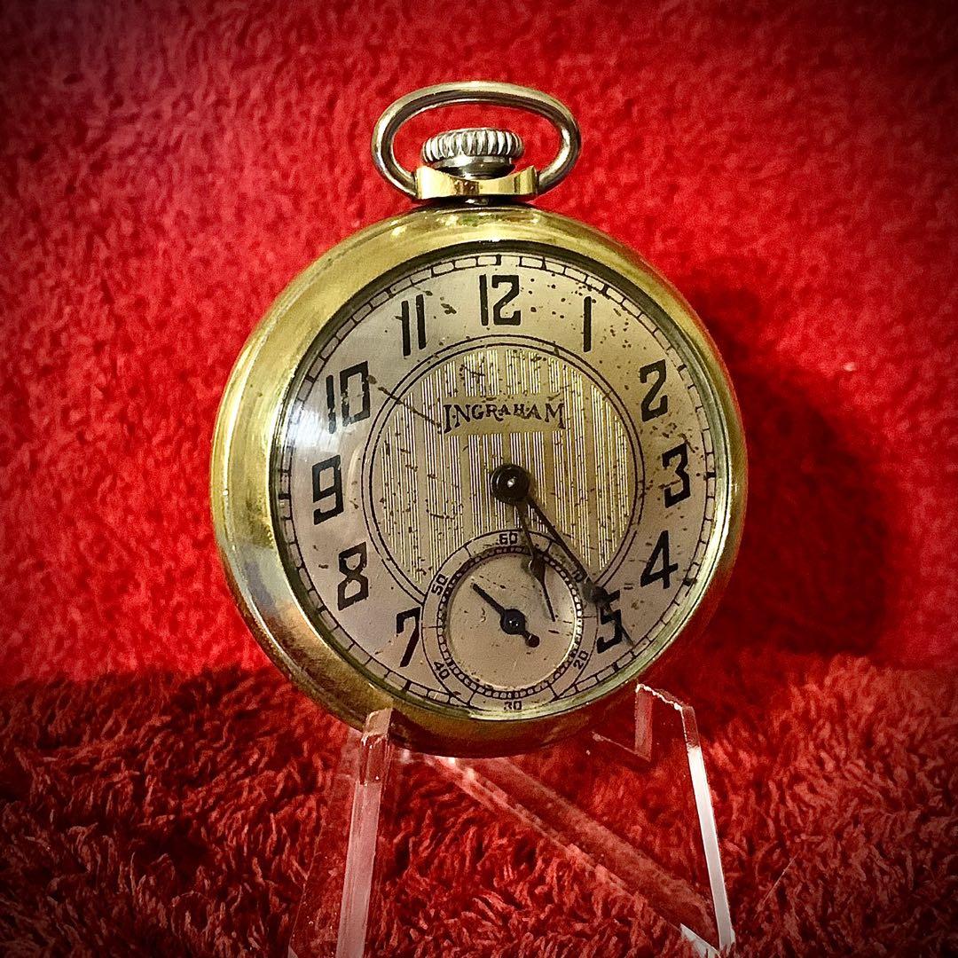 Vintage ingraham pocket watch on sale