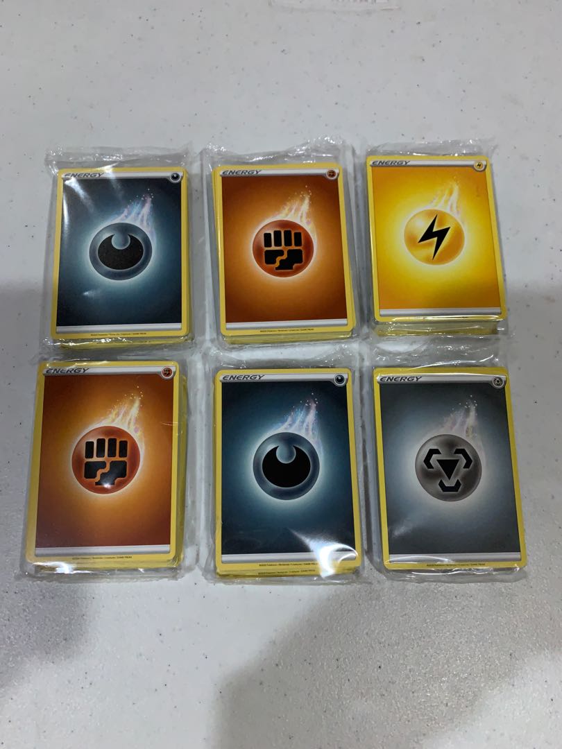 Pokemon Energy Cards Pack and Sleeves, Hobbies & Toys, Toys & Games on