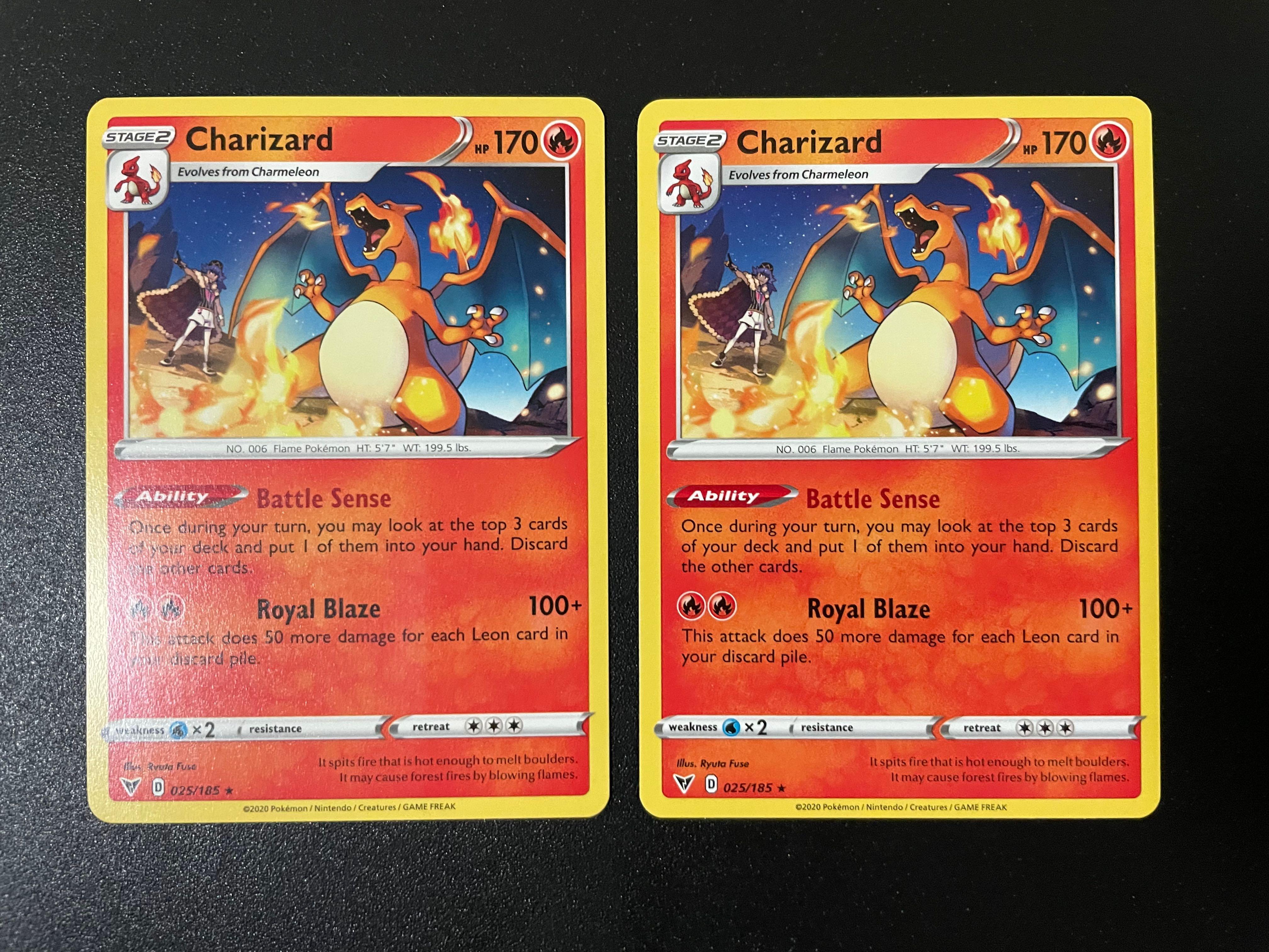 charizard pokemon card 025 185 Pokemon TCG - Charizard Vivid Voltage Non-Holo Card 025/185 main image 0