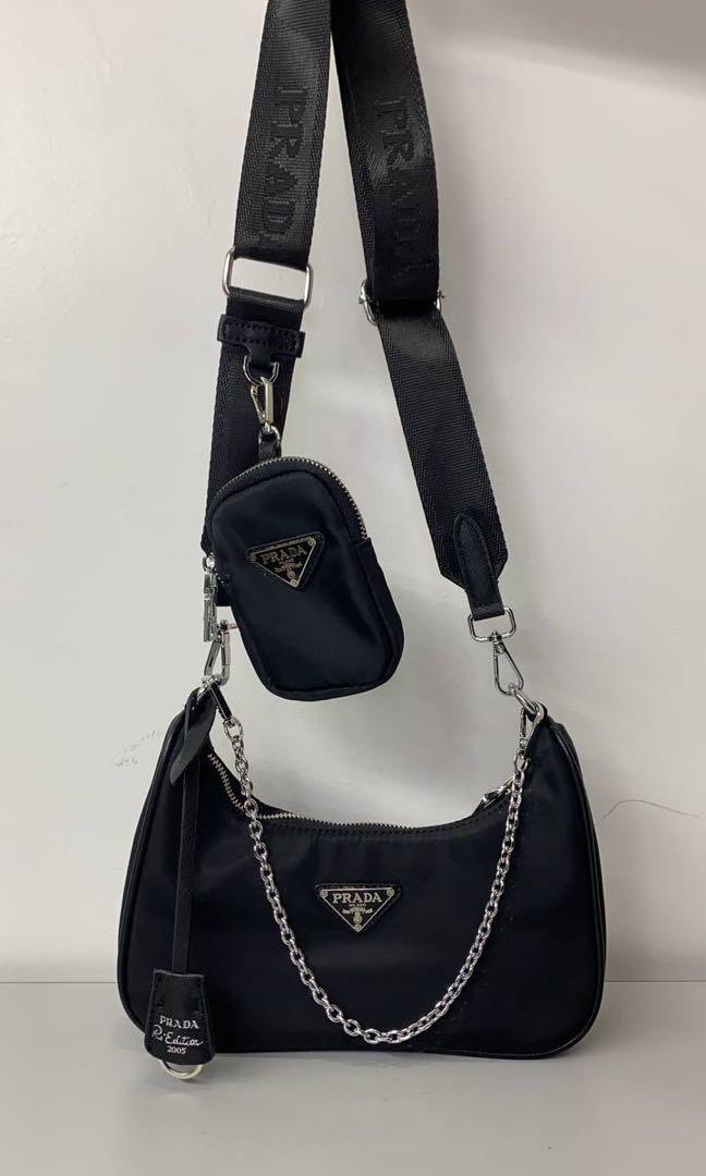 PRADA NYLON SLING BAG❤️‍?, Luxury, Bags & Wallets on Carousell