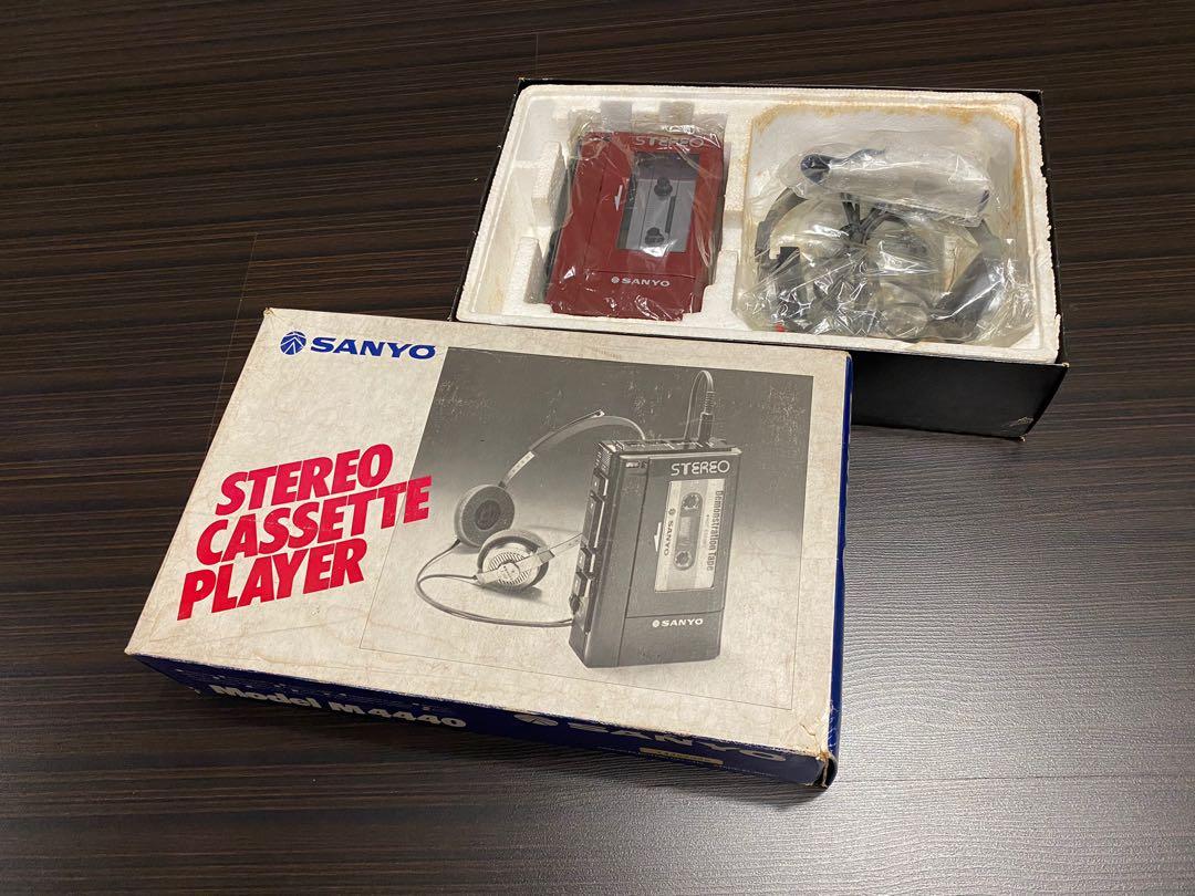 Rare !! 1980 Vintage Sanyo Cassette Player N.O.S