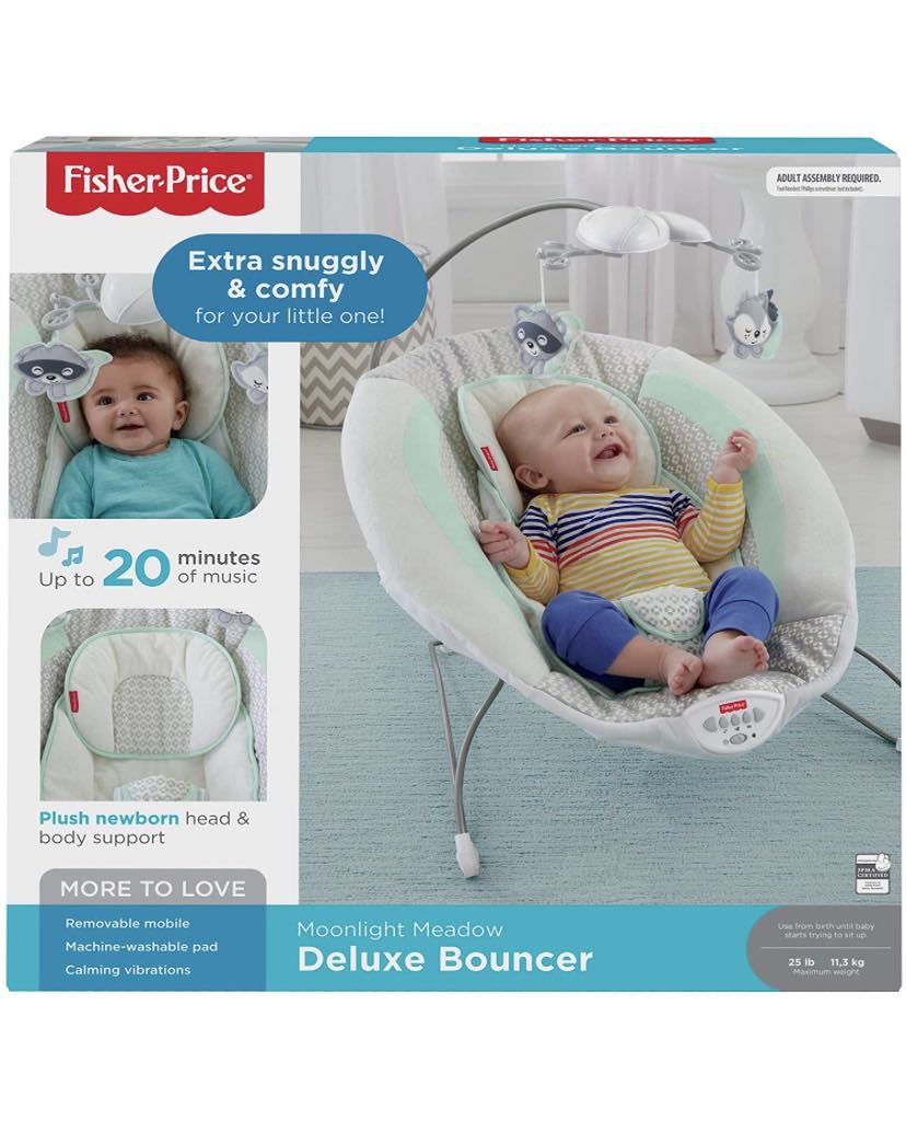 Fisher price deluxe bouncer moonlight meadow sales