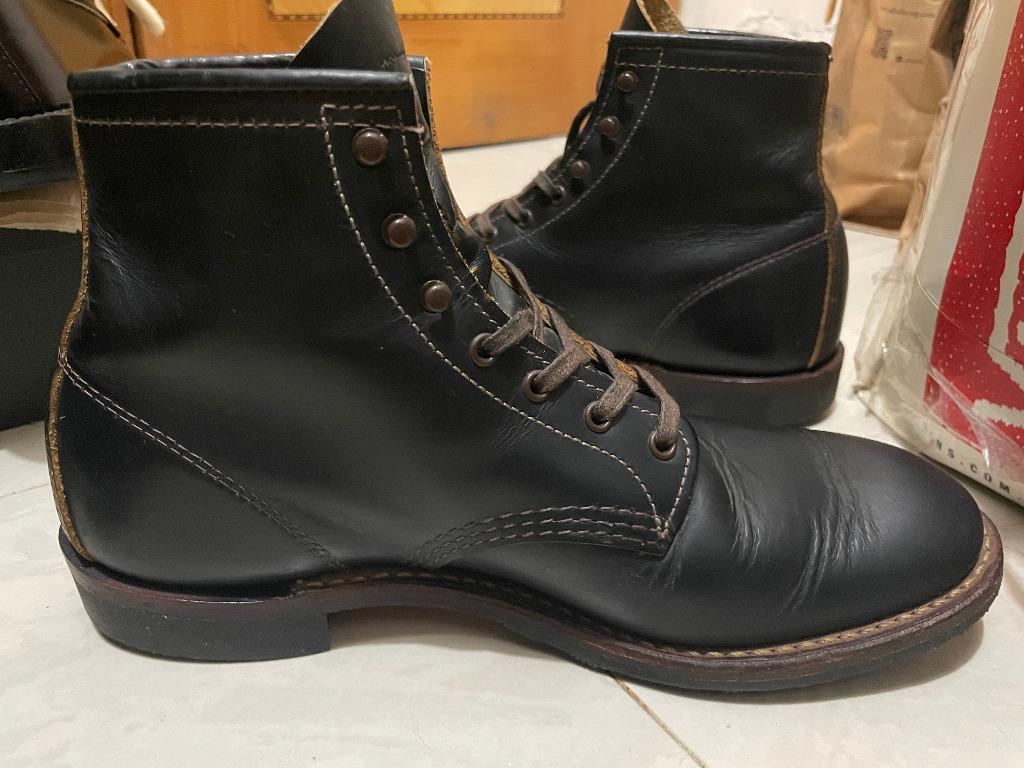 日版RED WING 9060 BECKMAN BOOTS FLAT BOX Black US8.5D, 男裝, 鞋
