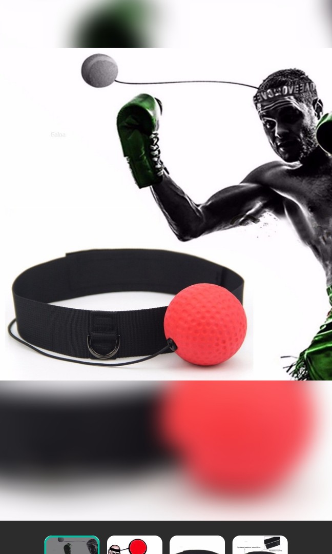 Kaisokugi Boxing Reflex Ball Kit, Sports Equipment, Exercise & Fitness,  Toning & Stretching Accessories on Carousell