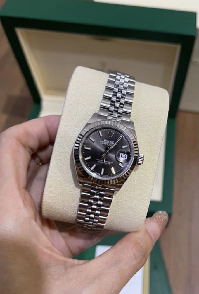 ROLEX LADY DATEJUST Oyster 28mm Oystersteel and White gold