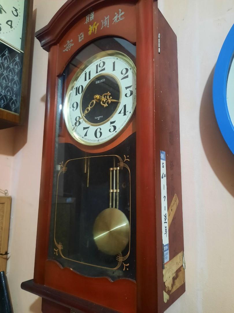 Seiko pendulum wall clock, Hobbies & Toys, Memorabilia & Collectibles