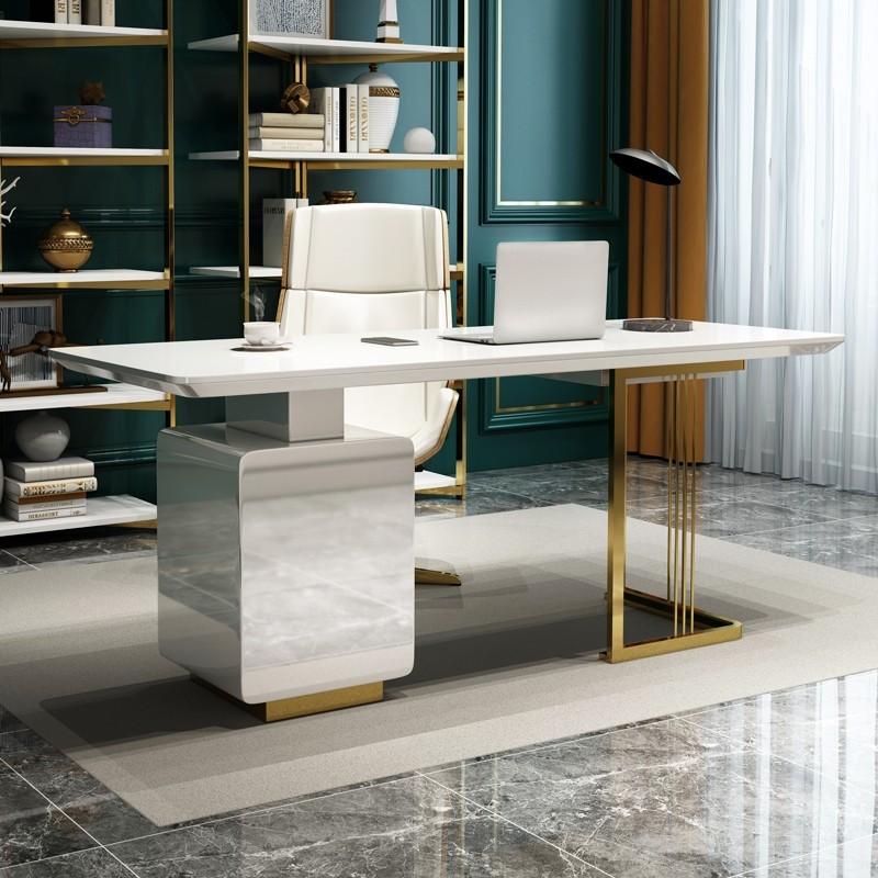 Luxury glass desk deals