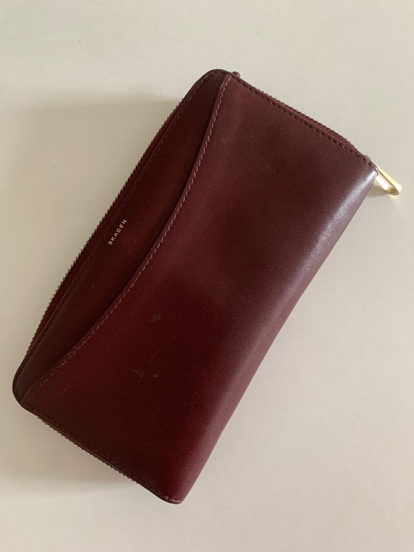 Skagen Purse in Maroon