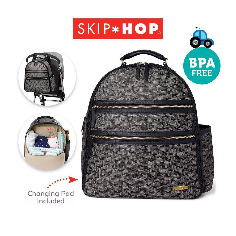 Skiphop Deco Saffiano Diaper backpack Women s Fashion Bags