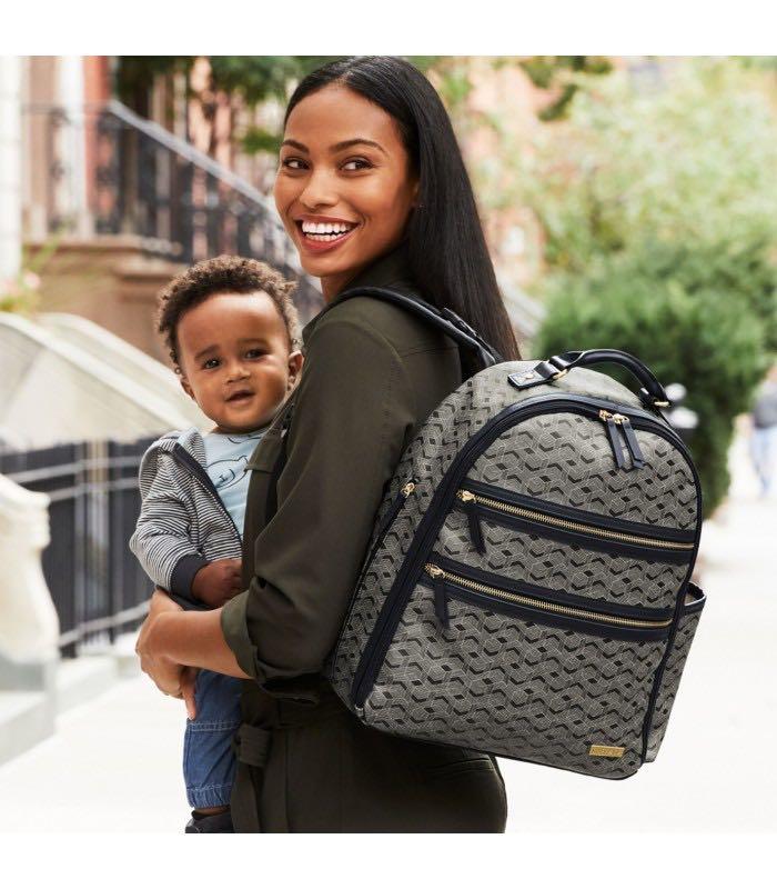Skiphop Deco Saffiano Diaper backpack Women s Fashion Bags