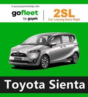 Toyota Sienta (2sl leasing availables car rent for personal grab,gojek,delivery use)
