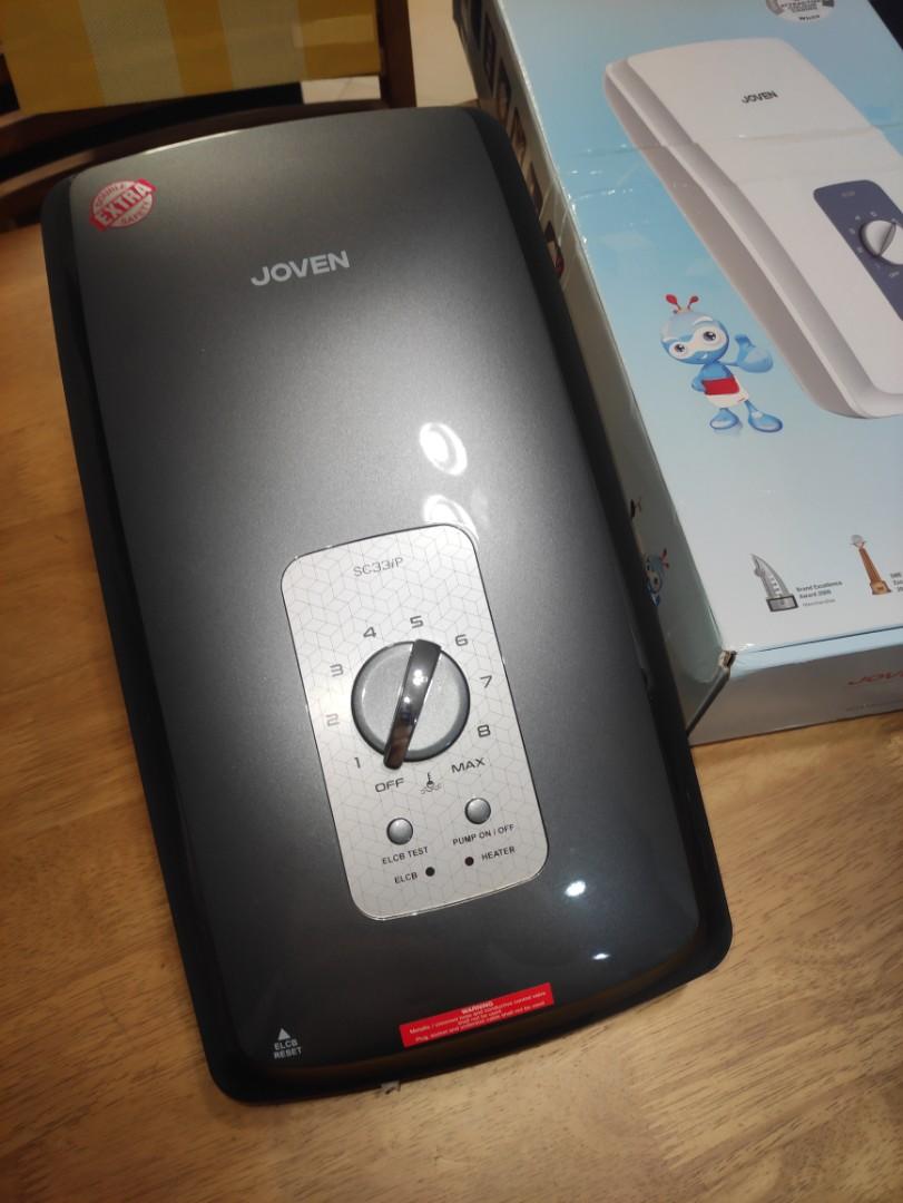 USED LIKE NEW) JOVEN SC33IP INVERTER DC PUMP WATER HEATER, TV u0026 Home  Appliances, TV u0026 Entertainment, TV Parts u0026 Accessories on Carousell
