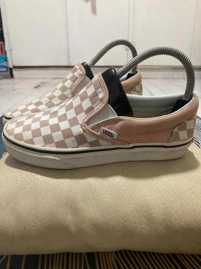 VANS CHECKERBOARD PASTEL PINK