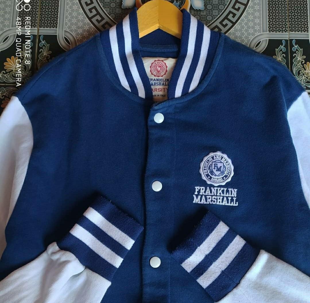 美品♦FRANKLIN MARSHALL♦袖皮革♦VARSITY JKT♦XL FRANKLIN & MARSHALL 99 Original Varsity Vintage Jacket Red