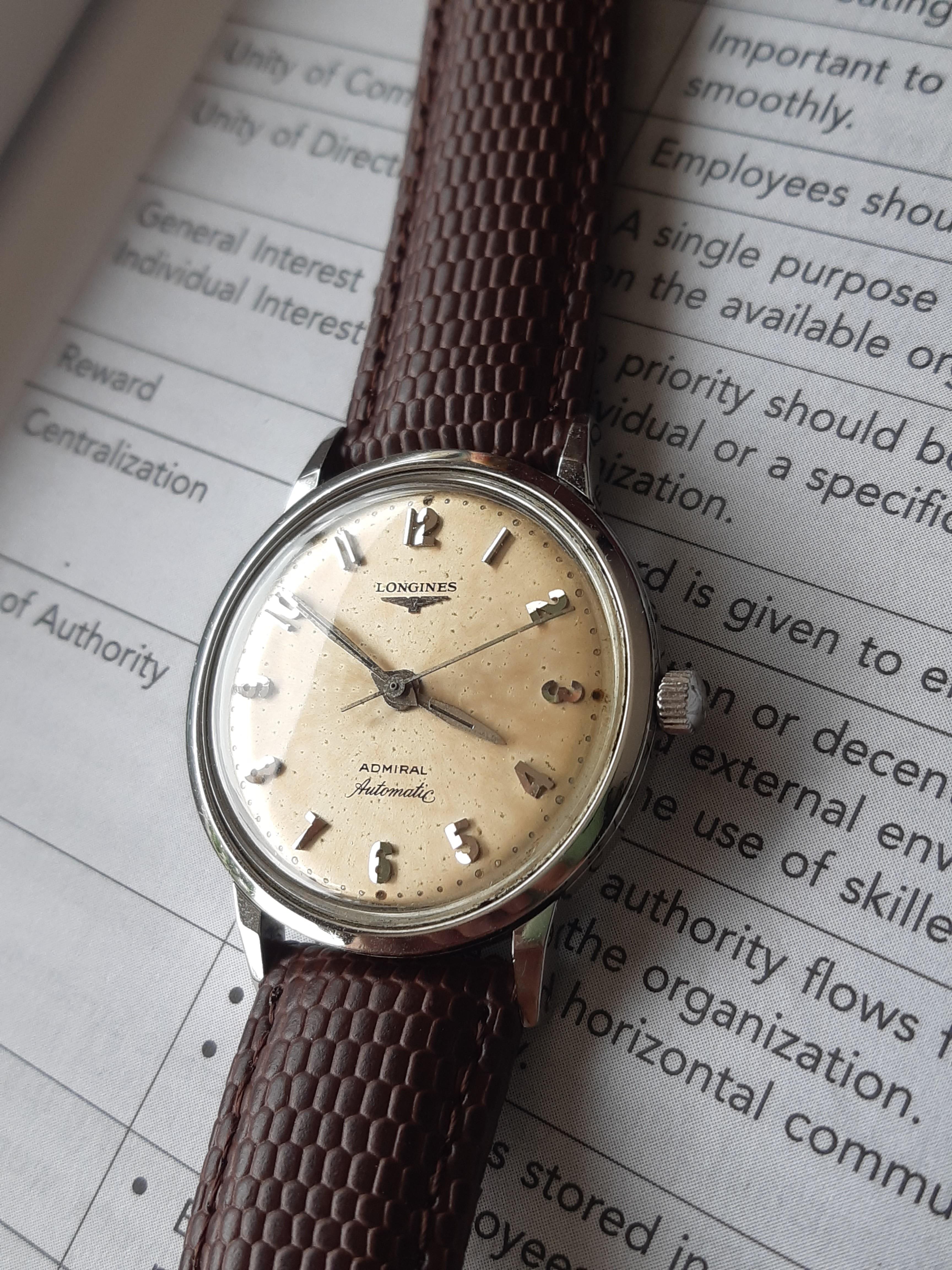Vintage longines sales admiral automatic watch