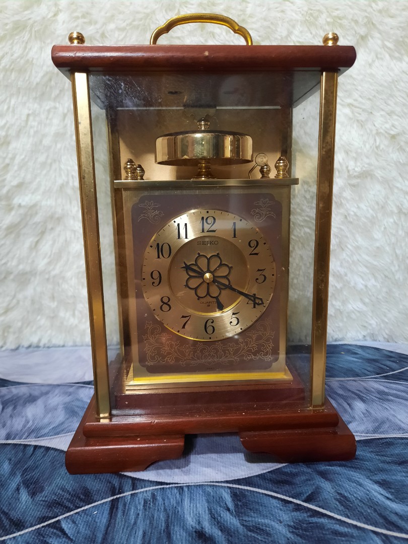 Vintage Seiko table clock, Hobbies & Toys, Memorabilia & Collectibles