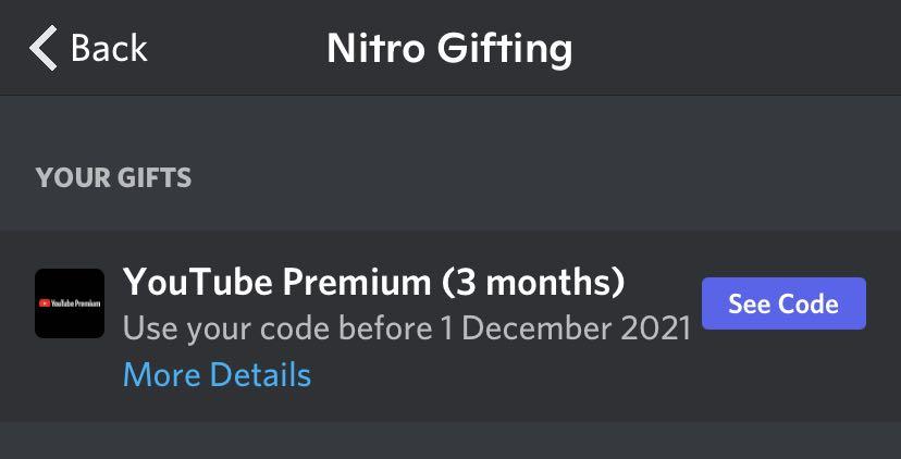 Youtube Premium Gift Card, Video Gaming, Gaming Accessories, Game Gift Cards  & Accounts on Carousell