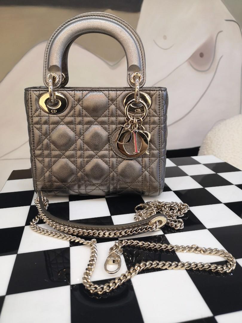 lady dior mini metallic