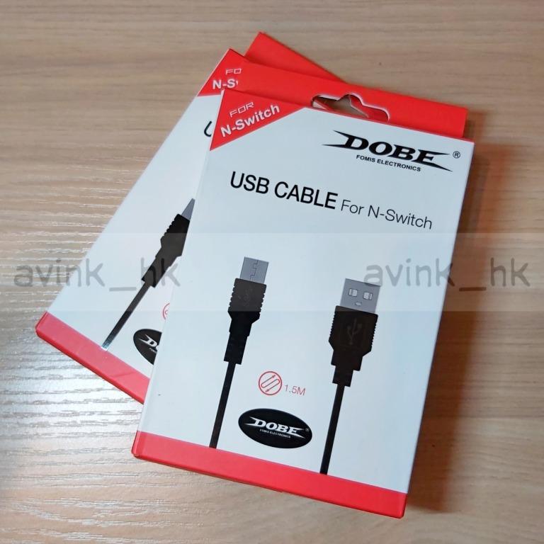 全新dobe 任天堂switch Usb充電線switch Lite充電線switch Lite叉電線nintendo Pro Controller充電 線1 5米長switch Usb 叉電線switch 手掣充電switch 快叉線