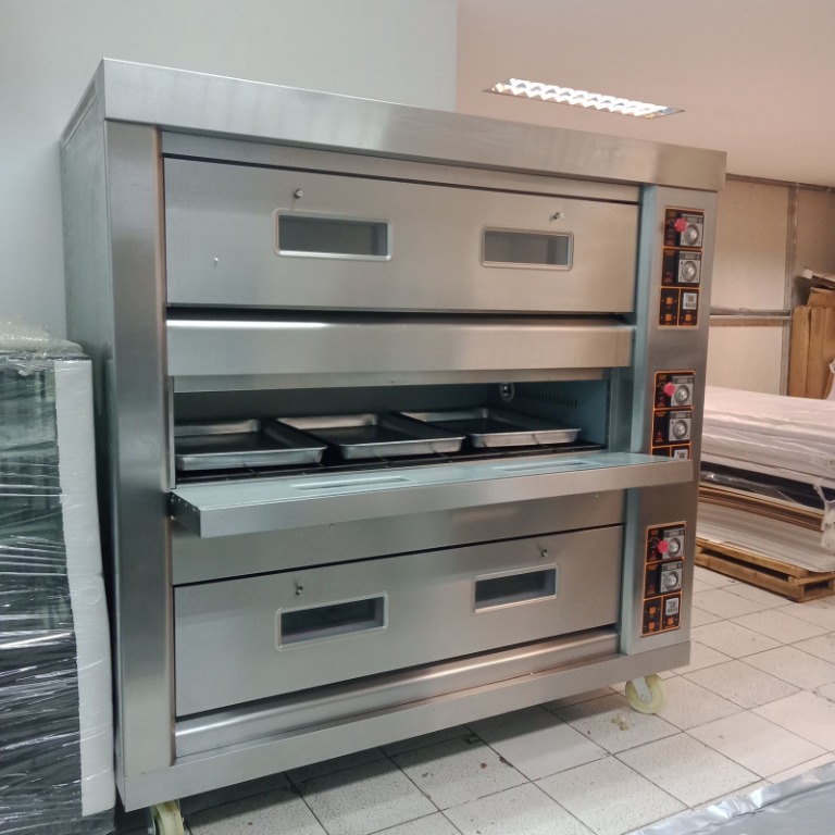 📌 INDUSTRIAL USE OVEN 3 DECK 9 TRAYS CAPACITY GAS TYPE, TV & Home Appliances, Kitchen Appliances